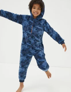 Boys FatFace Nightwear & Loungewear|Camo Onesie