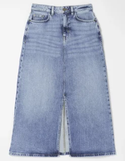 Women FatFace View All|Carla Denim Midi Skirt