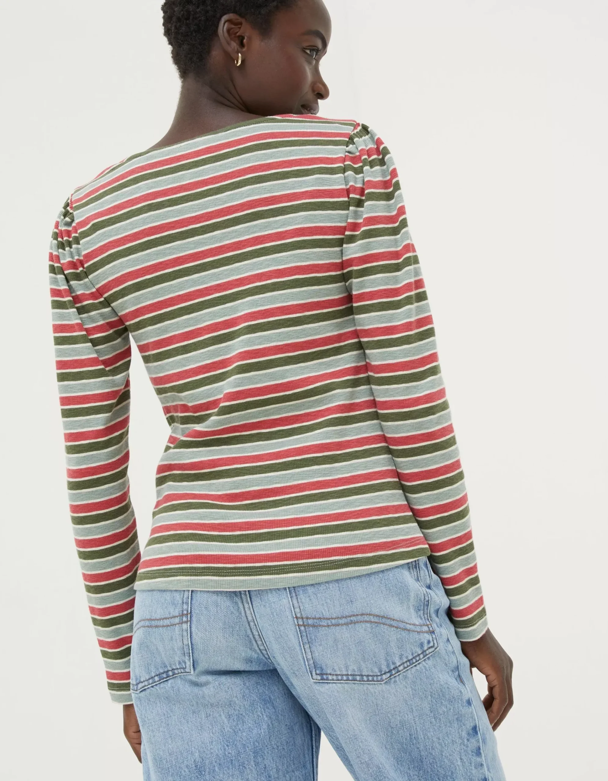 Women FatFace View All|Carly Stripe Top