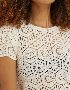 Women FatFace Knitwear|Carrie Crochet Top