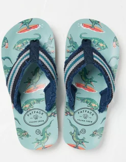 Boys FatFace View All|Carter Crocodile Flip Flops