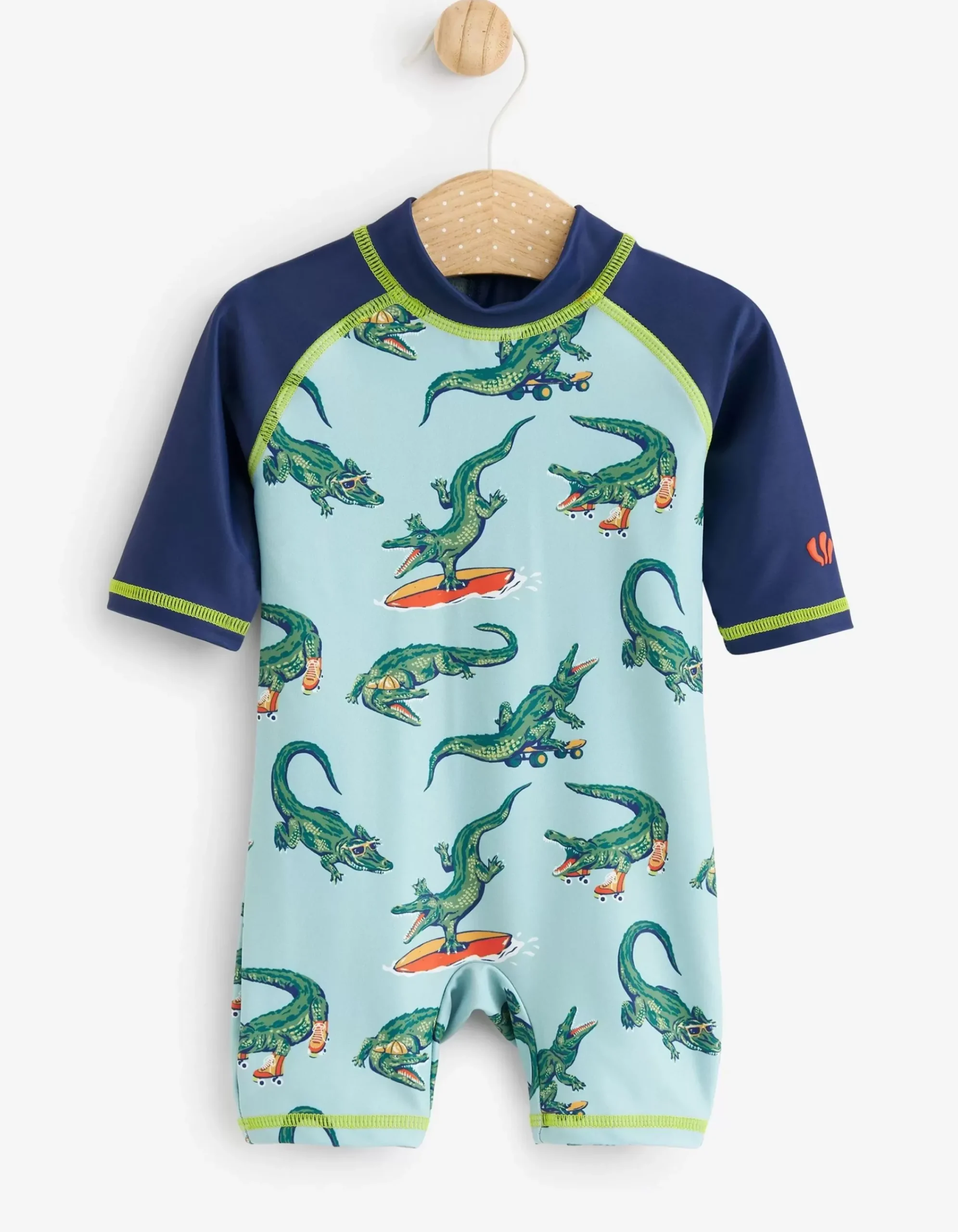 Baby FatFace View All|Carter Crocodile Surf Suit And Hat Set