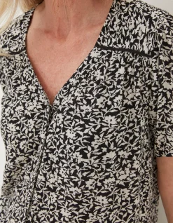 Women FatFace Shirts & Blouses|Cassidy Mono Vines Tunic