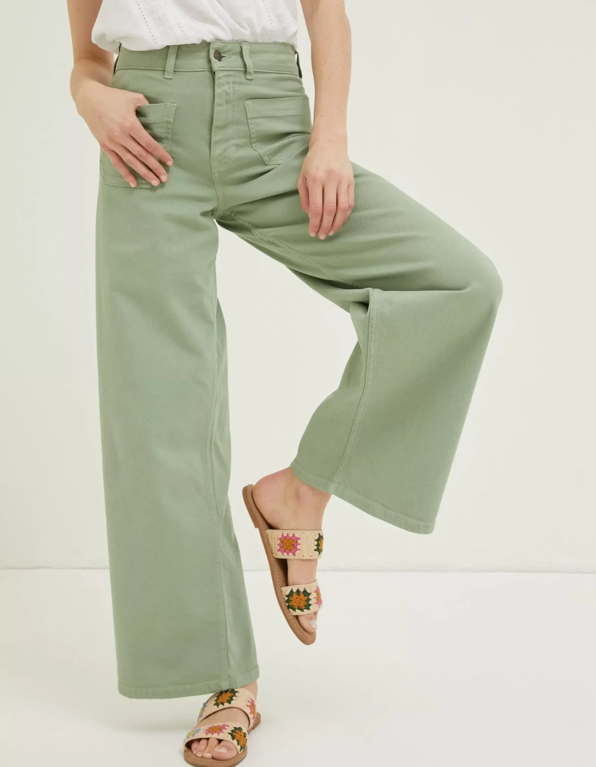 Women FatFace Jeans & Dungarees|Cassie Wide Leg Jeans