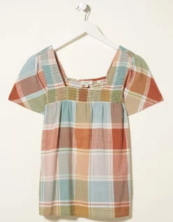 Women FatFace Tops & T-Shirts|Catherine Check Blouse