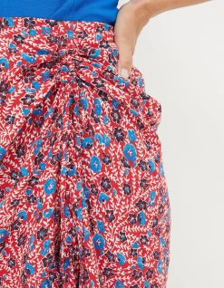 Women FatFace Skirts|Cece Woodblock Meadow Skirt