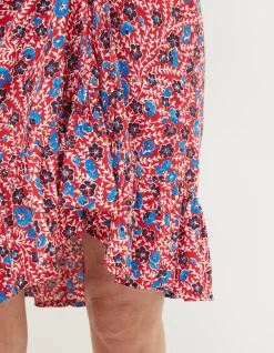 Women FatFace Skirts|Cece Woodblock Meadow Skirt
