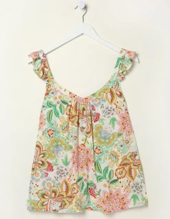 Women FatFace Shirts & Blouses|Chase Paradise Floral Cami Top