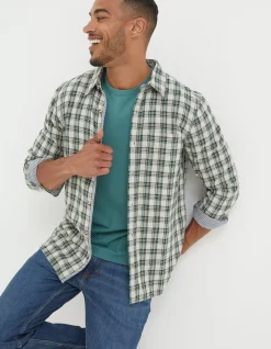 Men FatFace View All|Chesil Grid Check Shirt
