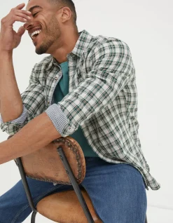 Men FatFace View All|Chesil Grid Check Shirt