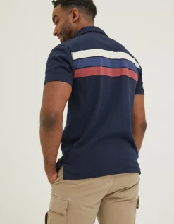 Men FatFace T-Shirts|Chest Stripe Rugby