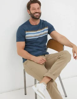 Men FatFace View All|Chest Stripe T-Shirt