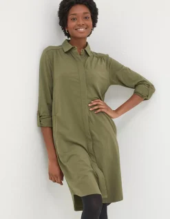 Women FatFace View All|Chester Jersey Shirt Dress