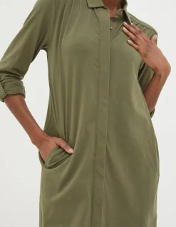 Women FatFace View All|Chester Jersey Shirt Dress