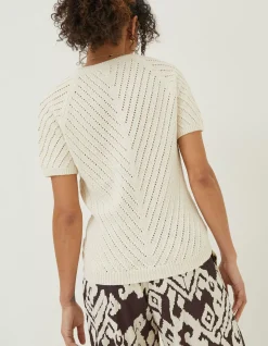 Women FatFace Knitwear|Chevron T-Shirt