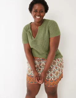 Women FatFace Tops & T-Shirts|Clara Crochet Top