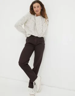 Women FatFace Trousers & Leggings|Cleo Canvas Barrel Leg Chino