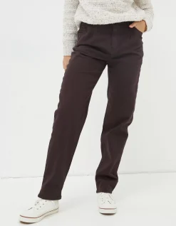 Women FatFace Trousers & Leggings|Cleo Canvas Barrel Leg Chino