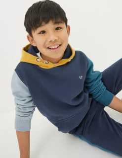 Boys FatFace View All|Colour Block Popover Hoodie