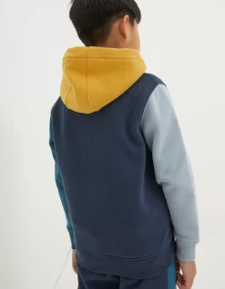 Boys FatFace View All|Colour Block Popover Hoodie