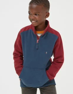 Boys FatFace View All|Colourblock Half Neck Sweat