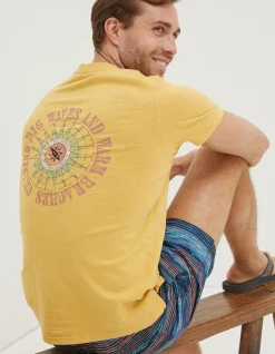 Men FatFace T-Shirts|Compass T-Shirt