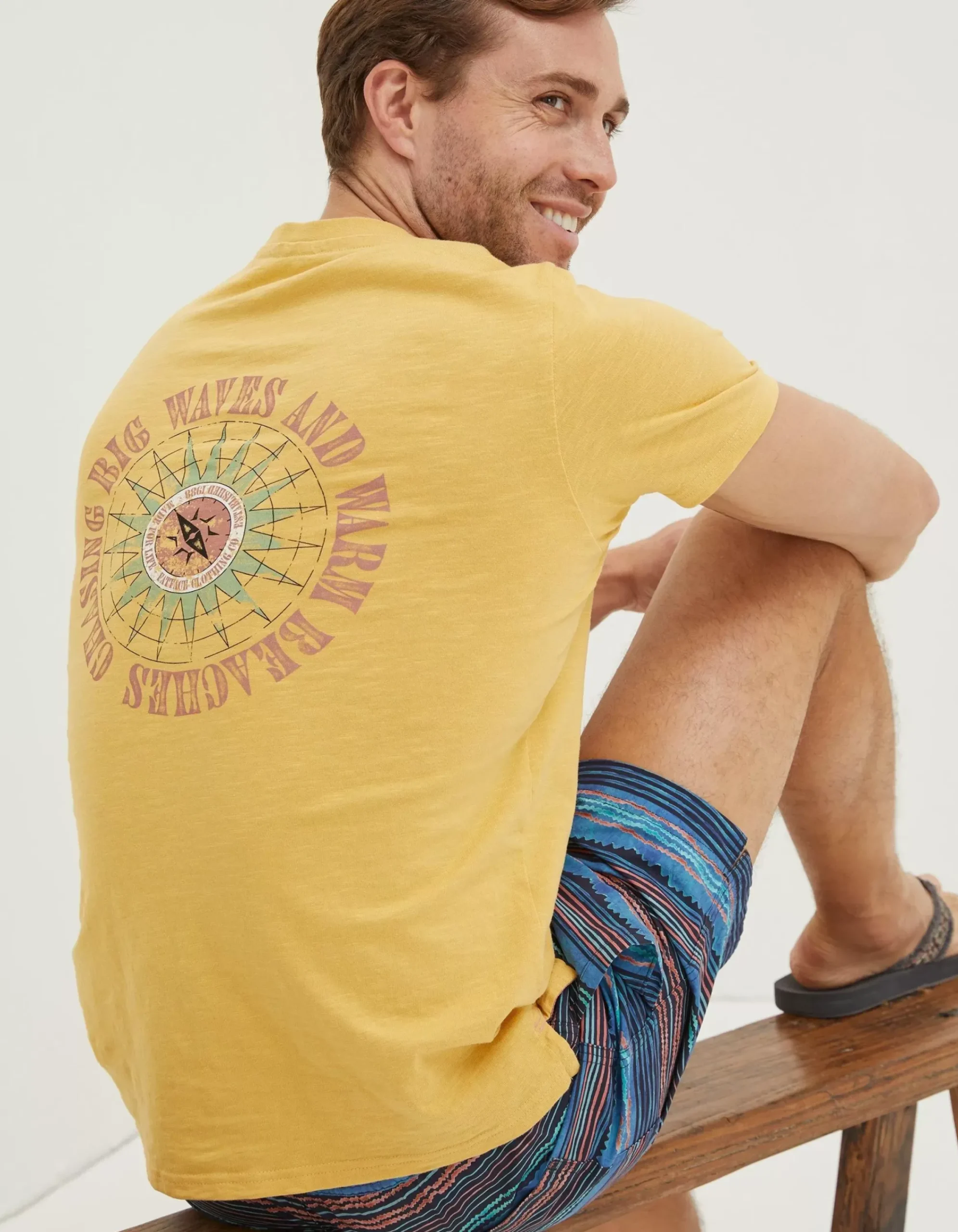 Men FatFace T-Shirts|Compass T-Shirt