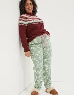 Women FatFace Nightwear & Loungewear|Cora Forest Scapes Pyjama Bottoms