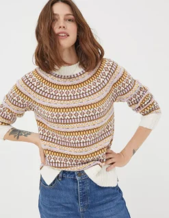 Women FatFace Knitwear|Coraline Fairisle Jumper
