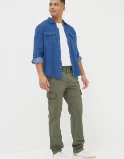 Men FatFace View All|Corby Straight Cargo Trousers