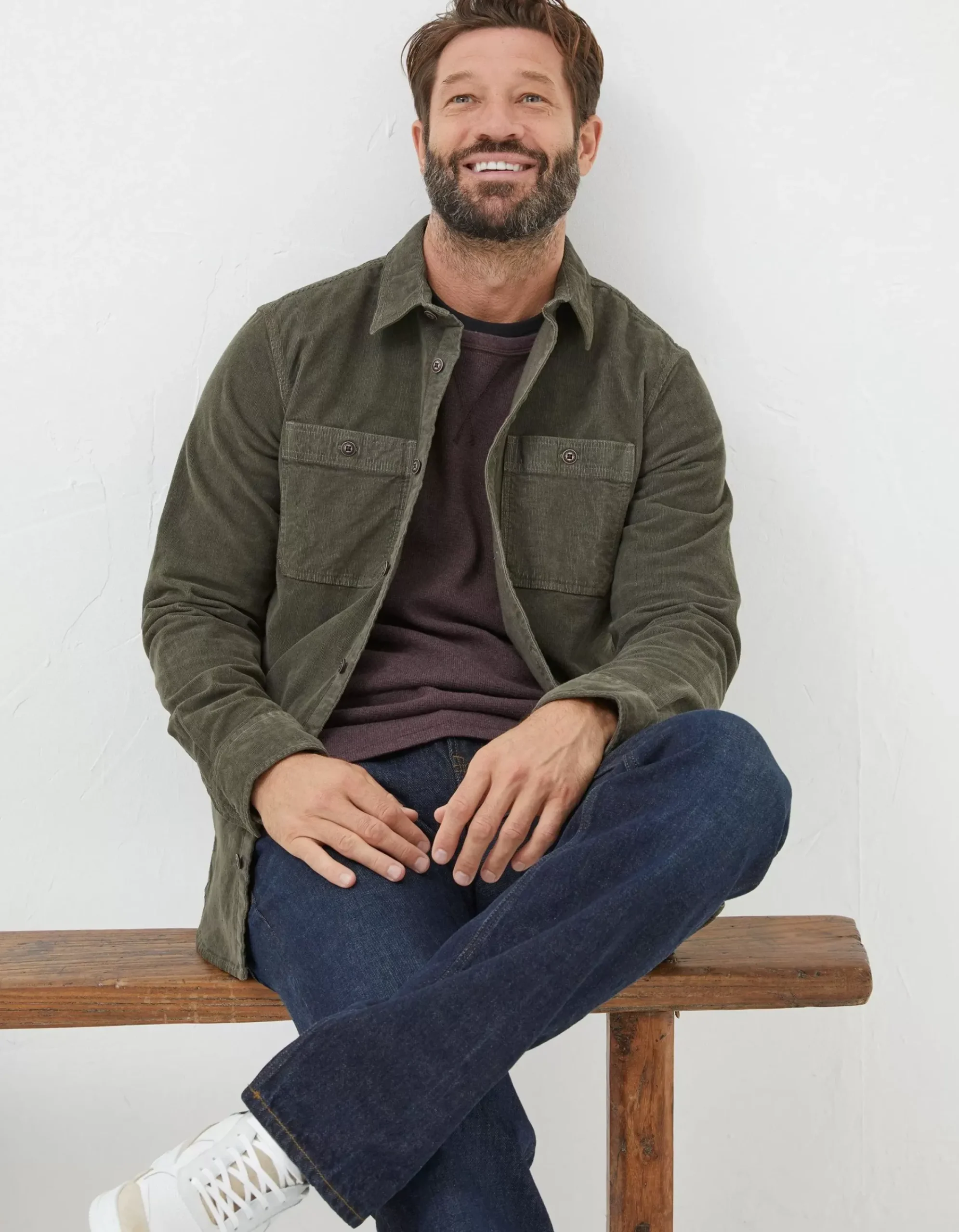 Men FatFace View All|Cord Utility Shirt