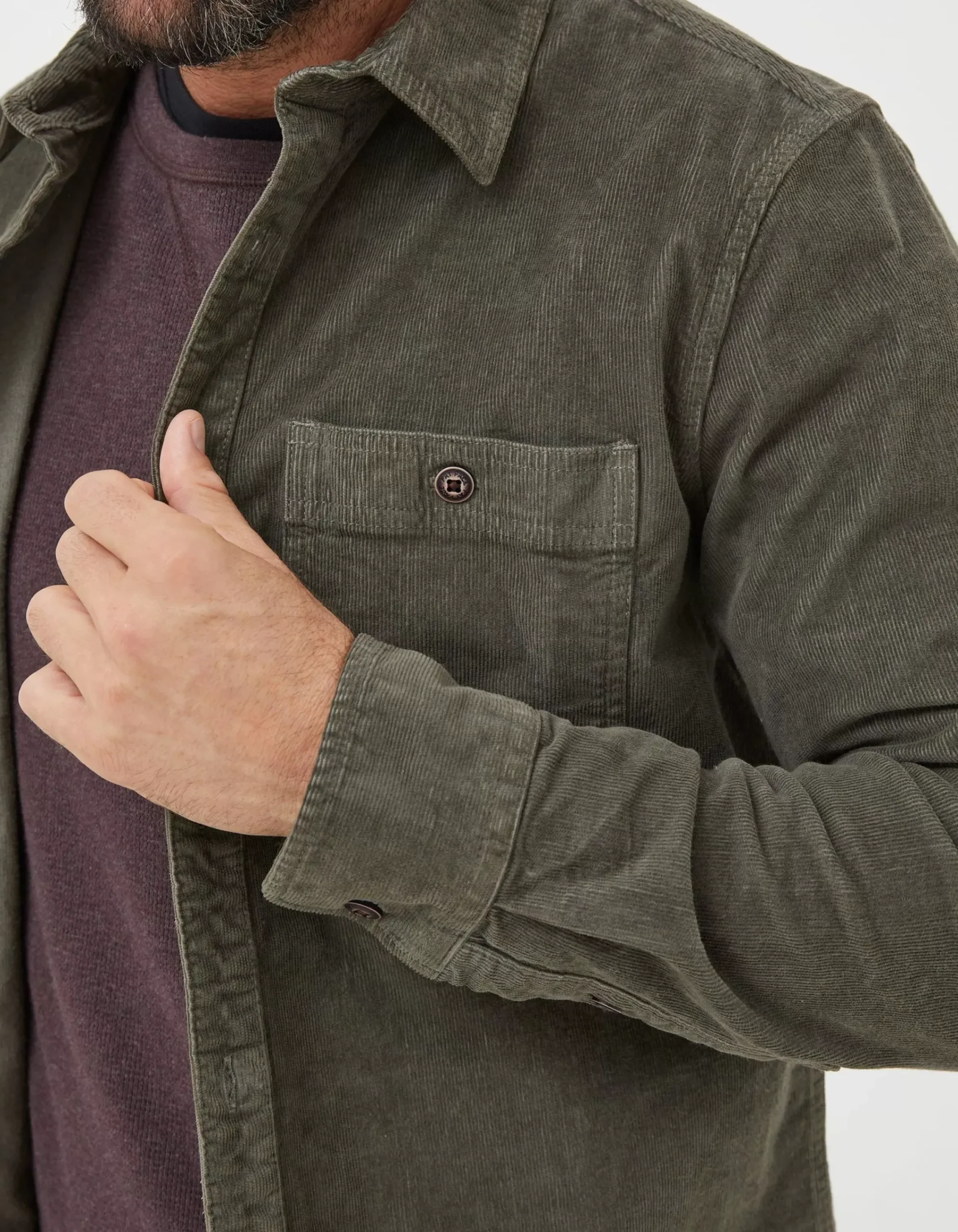 Men FatFace View All|Cord Utility Shirt