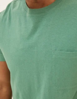 Men FatFace T-Shirts|Cotton Linen Pocket T-Shirt