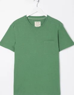 Men FatFace T-Shirts|Cotton Linen Pocket T-Shirt