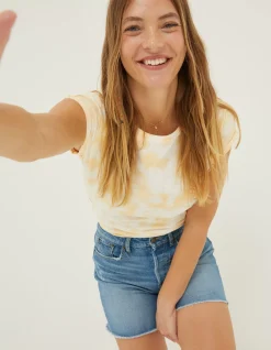 Women FatFace Shorts|Courtney Cut Off Denim