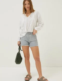 Women FatFace Shorts|Courtney Cut Off Denim