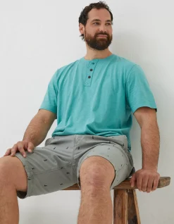 Men FatFace Shorts|Cove Boat Embroidered Shorts