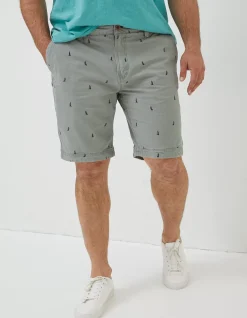 Men FatFace Shorts|Cove Boat Embroidered Shorts