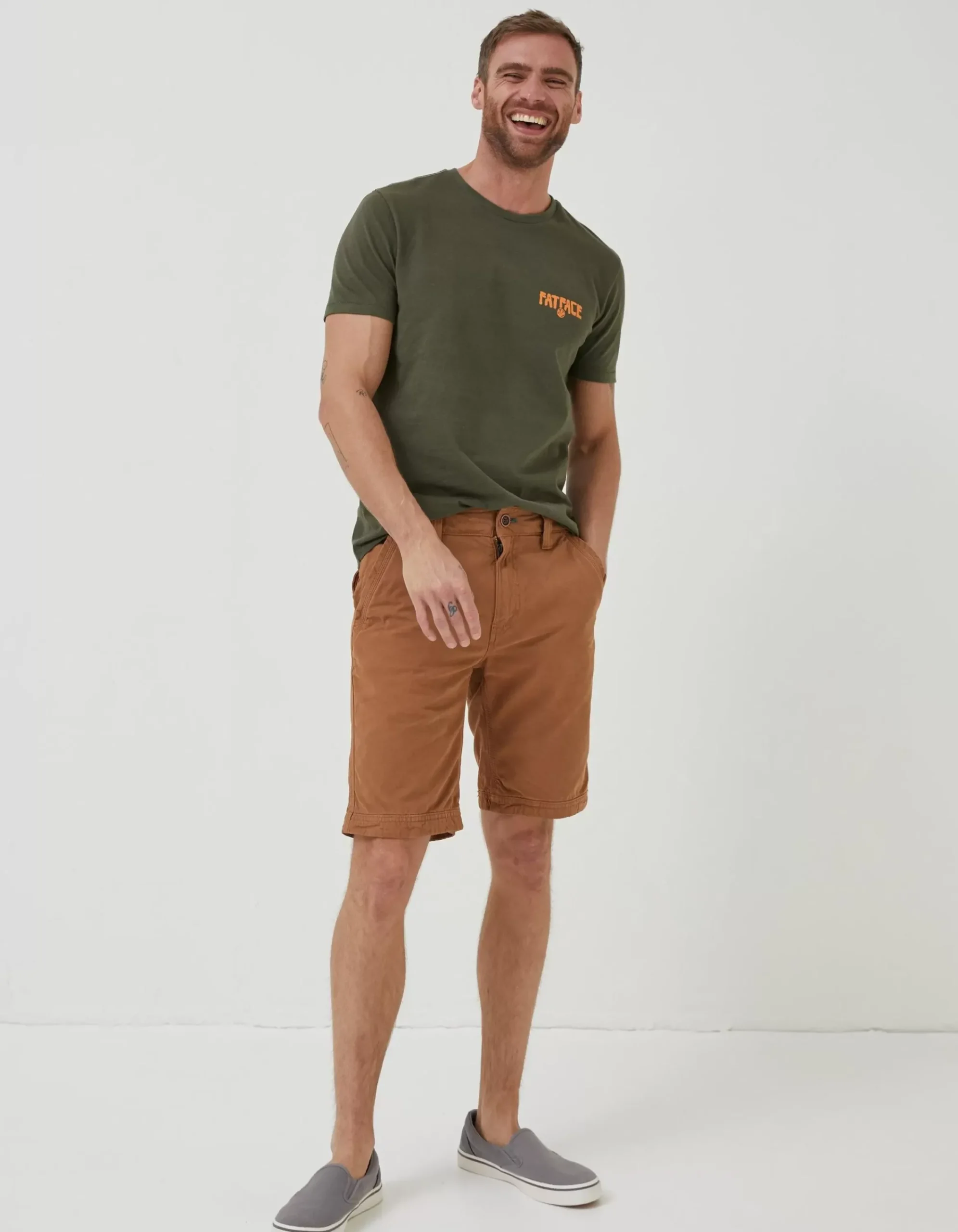 Men FatFace Shorts|Cove Flat Front Shorts