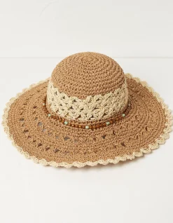 Women FatFace View All|Crochet Straw Sun Hat