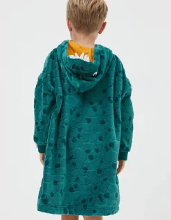 Boys FatFace View All|Crocodile Oversized Hoodie