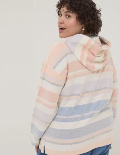 Women FatFace Sweatshirts & Hoodies|Daisy Textured Stripe Hoodie