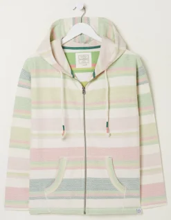Women FatFace Sweatshirts & Hoodies|Daisy Textured Zip Up Hoodie