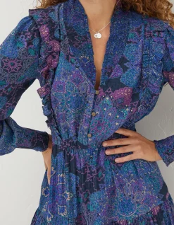 Women FatFace Dresses|Darcey Mosaic Geo Dress
