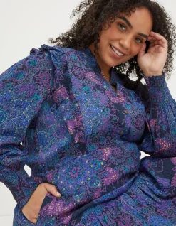 Women FatFace Dresses|Darcey Mosaic Geo Dress