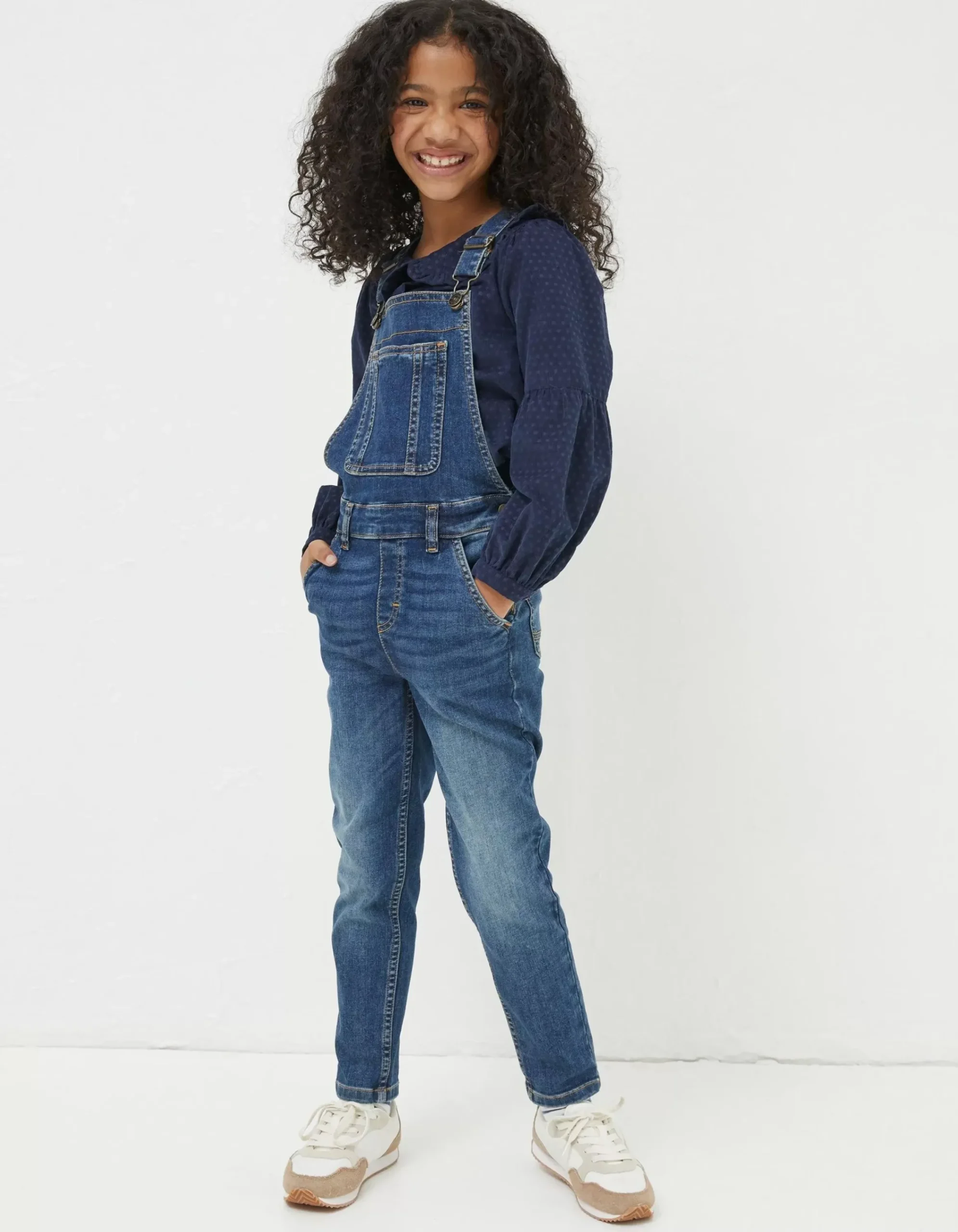 Girls FatFace View All|Darcy Skinny Dungarees