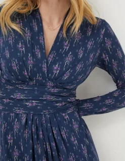 Women FatFace Dresses|Delphine Ink Ditsy Jersey Dress