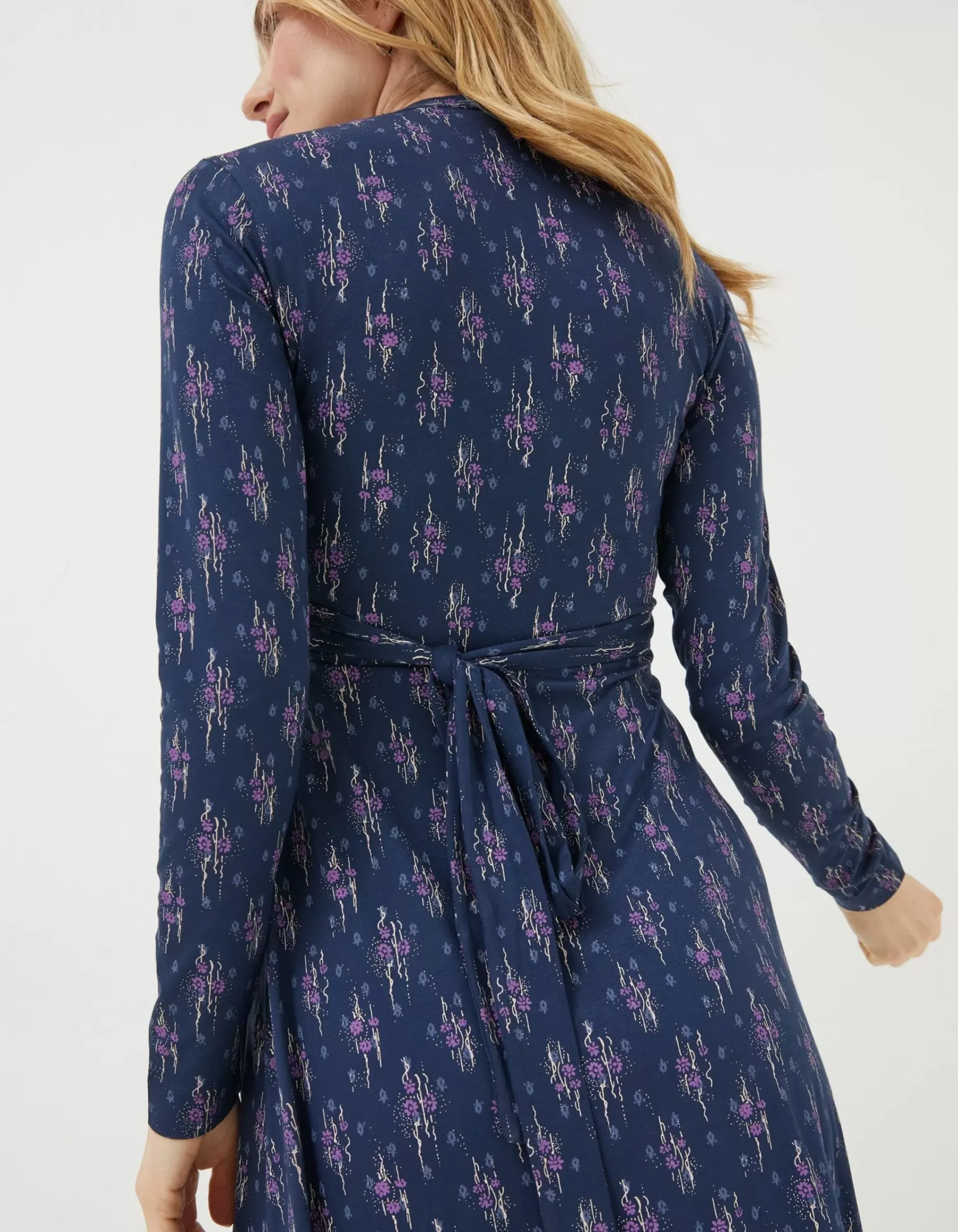 Women FatFace Dresses|Delphine Ink Ditsy Jersey Dress