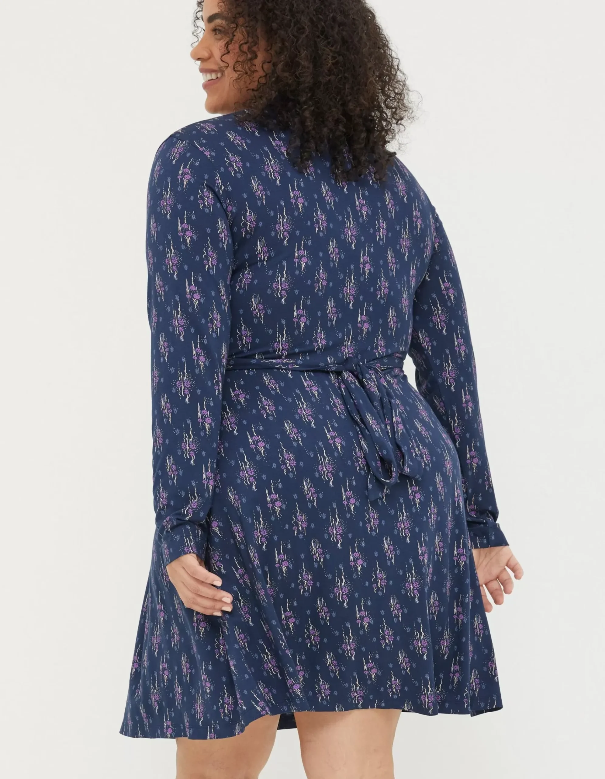 Women FatFace Dresses|Delphine Ink Ditsy Jersey Dress
