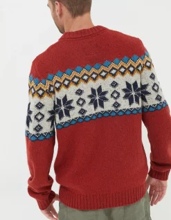 Men FatFace View All|Denbigh Fairisle Crew Jumper